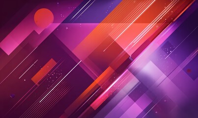 Abstract Luxury Background with Glowing Magenta Silk Waves and Sparkling Particles on a Purple Gradient

