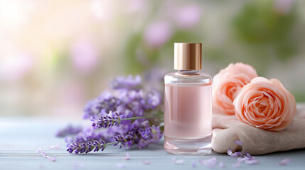Fresh perfume flowers such as rose, jasmine and lavender.