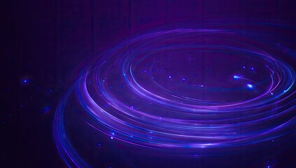 A swirling, glowing purple and blue light formation against a textured, dark background