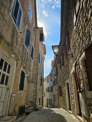 Fototapeta premium narrow street in the old town