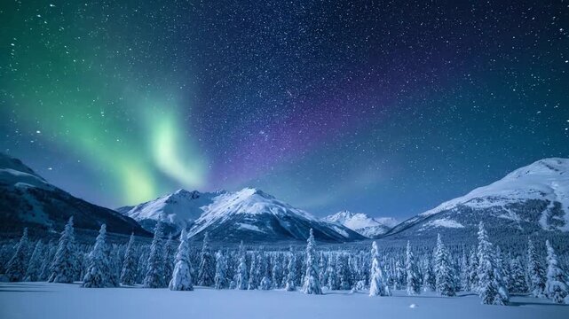 Reflective Glow Soft, diffuse oval light shapes shimmer and distort on a frozen lake surface under an active aurora display.