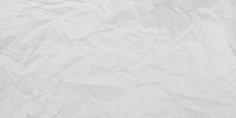 Obraz premium White clean crumpled paper background. Horizontal crumpled empty paper template for posters and banners. Vector illustration