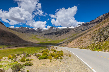 On the way across the Altiplano,Cusco,Peru