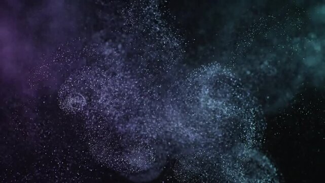 Cosmic Grain Field Vast, star-like field of shimmering particles performing a slow, majestic, and evolving dance, evoking interstellar phenomena.