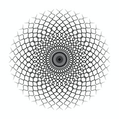 Obraz premium Abstract Geometric Mandala Vector Line Art Background.