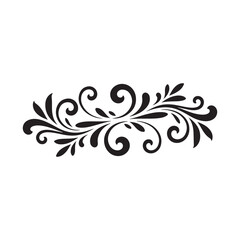 Fototapeta premium Floral Scroll Decorative Ornament