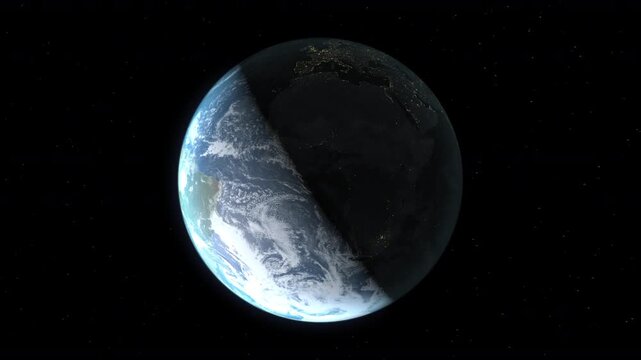 Location and map of Malawi on the surface of the earth at nighttime.