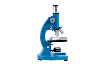 Blue Educational Microscope for Science Experiments