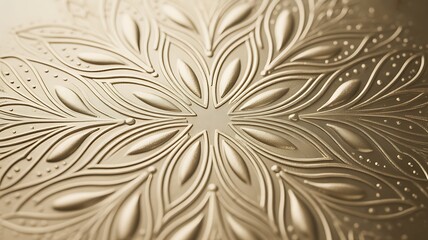 Intricate floral metal design