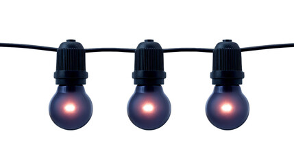 String light bulb glowing electric decorative outdoor hanging black wire festive illumination celebration create warm and inviting atmosphere perfect for parties or cozy evenings