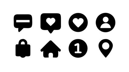 Set of Practical Everyday Use Vector Icons for Common Objects and Lifestyle Graphics