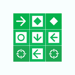 Navigation Arrow and Directional Vector Icon Set for UI UX Design and Website User Flow Navigation
