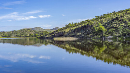 Fototapeta premium Paysage lacustre en Namibie
