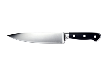 Professional Chef's Knife with Black Handle