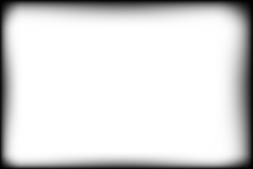 Glowing white rectangular frame with a soft light gradient effect on a dark background isolated on transparent background