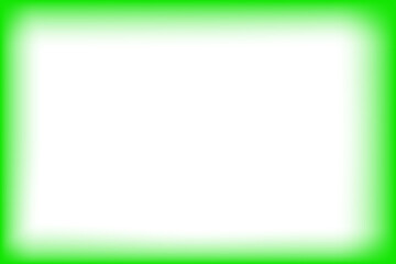 A captivating abstract green frame with a distinct black rectangular core isolated on transparent background