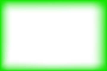 A captivating abstract green frame with a distinct black rectangular core isolated on transparent background