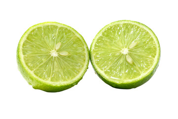 Sliced Lime Citrus Fruit Close-up