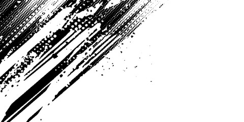 Grunge tire tracks, wheel braking marks. Truck, car or motorcycle tread pattern silhouettes. Auto race, motorsport, speed racing design element. Vector illustration © RIDWAN