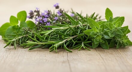 Aromatic Herb Medley - Rosemary, Oregano, Lavender, and More.