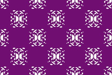 Seamless pattern with colorful Easter eggs and vintage floral ornaments for a decorative nature wallpaper design