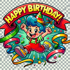 Obraz premium happy birthday design