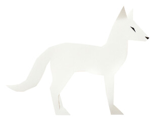 Fototapeta premium PNG Polar fox animal mammal white.