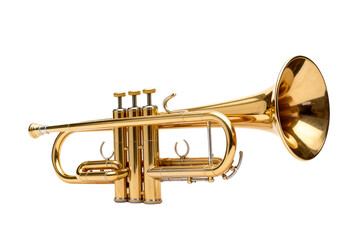 Fototapeta premium Brass Trumpet Musical Instrument Closeup