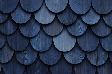 dark blue wooden scales pattern background