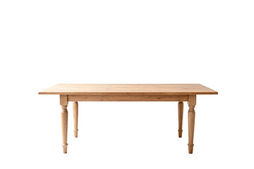 Fototapeta premium Rustic wooden dining table with turned legs
