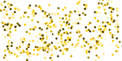 Golden and Bronze Confetti Burst Background on White, Festive Round Glitter Dots for Celebration, Party and Holiday Season Design