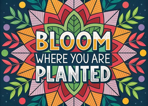 Bloom where you are planted