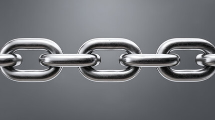 Obraz premium A close-up view of metal chains showcasing their strength and durability. Ideal for illustrating concepts of connection, reliability, and security.