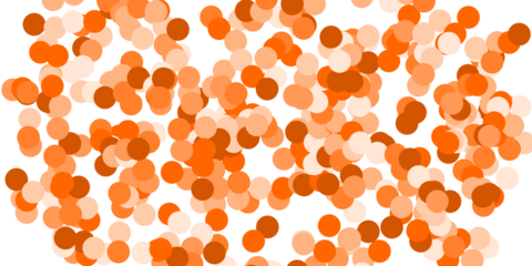 Dense Abstract Pattern of Orange and Terracotta Circles, Vibrant Scattered Polka Dots Background for Graphic Design