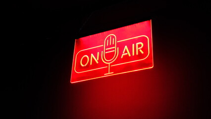 The sign is on air