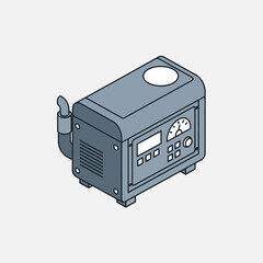 Obraz premium Warehouse logistics and packaging process with conveyor belts and cardboard boxes.