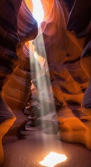Antelope Canyons ethereal light - A sandstone masterpiece of nature.