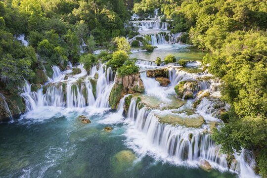 Krka Waterfall, Skradinski Buk, Krka National Park, Dalmatia, Croatia