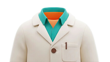Stylized Lab Coat and Collared Shirt