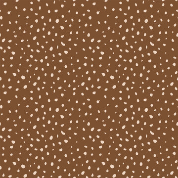 Animal seamless pattern for textile, fabric. Little deer leather fur coat, fawn.  Print. textural details of fur