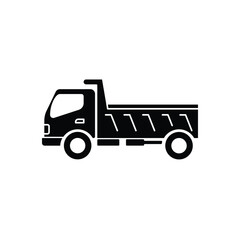 Fototapeta premium Dump truck icon isolated on white background