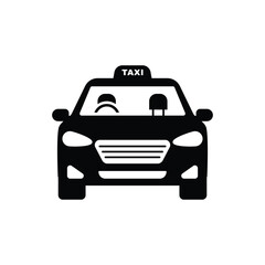 Obraz premium Taxi graphic icon. Taxi car sign isolated on white background. Vector illustration
