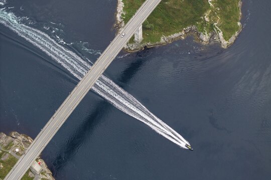 Bridge over Saltstraumen, strongest tidal current in the world, Helgeland coast, Nordland, Bod&oslash;, Norway