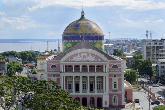 Belle Epoque Amazon Theatre, Manaus, Amazonia State, Brazil