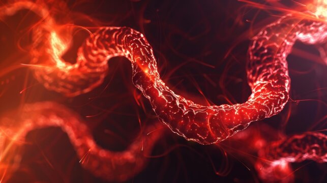 Ebola Virus Microscopic Visualization: Structural Details of Filamentous Virion, Viral Morphology, and Pathogen Characteristics for Medical Research and Educational Purposes &ndash; High-Resolution Scientif