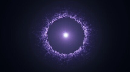 Visual of minimal neural AI showcasing faint purple glow in a dark setting