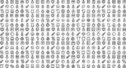 Fototapeta premium A collection of various medical and science icons on a white background for graphic design