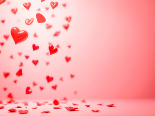Valentine&rsquo;s Day Heart Confetti  Background