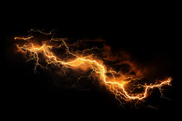 Fototapeta premium Fire Flames Overlay on Black Background – Cinematic Burning Effect