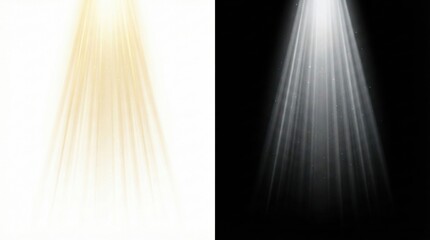 Dramatic light beams in dual tone environment,spotlight effect with warm and cold lighting contrast,concept of illumination and mood ambiance